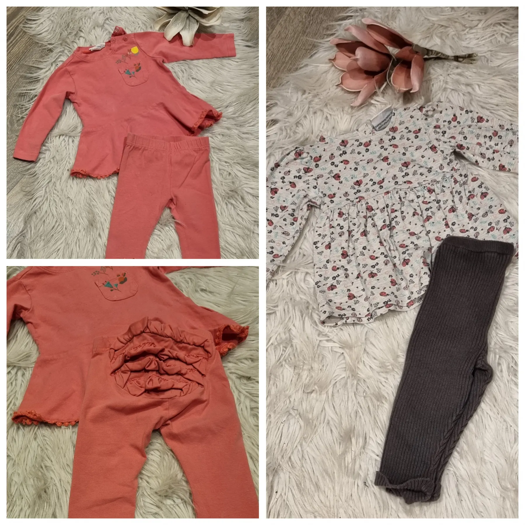 Mädchen Set Paket 2-Sets Gr. 74