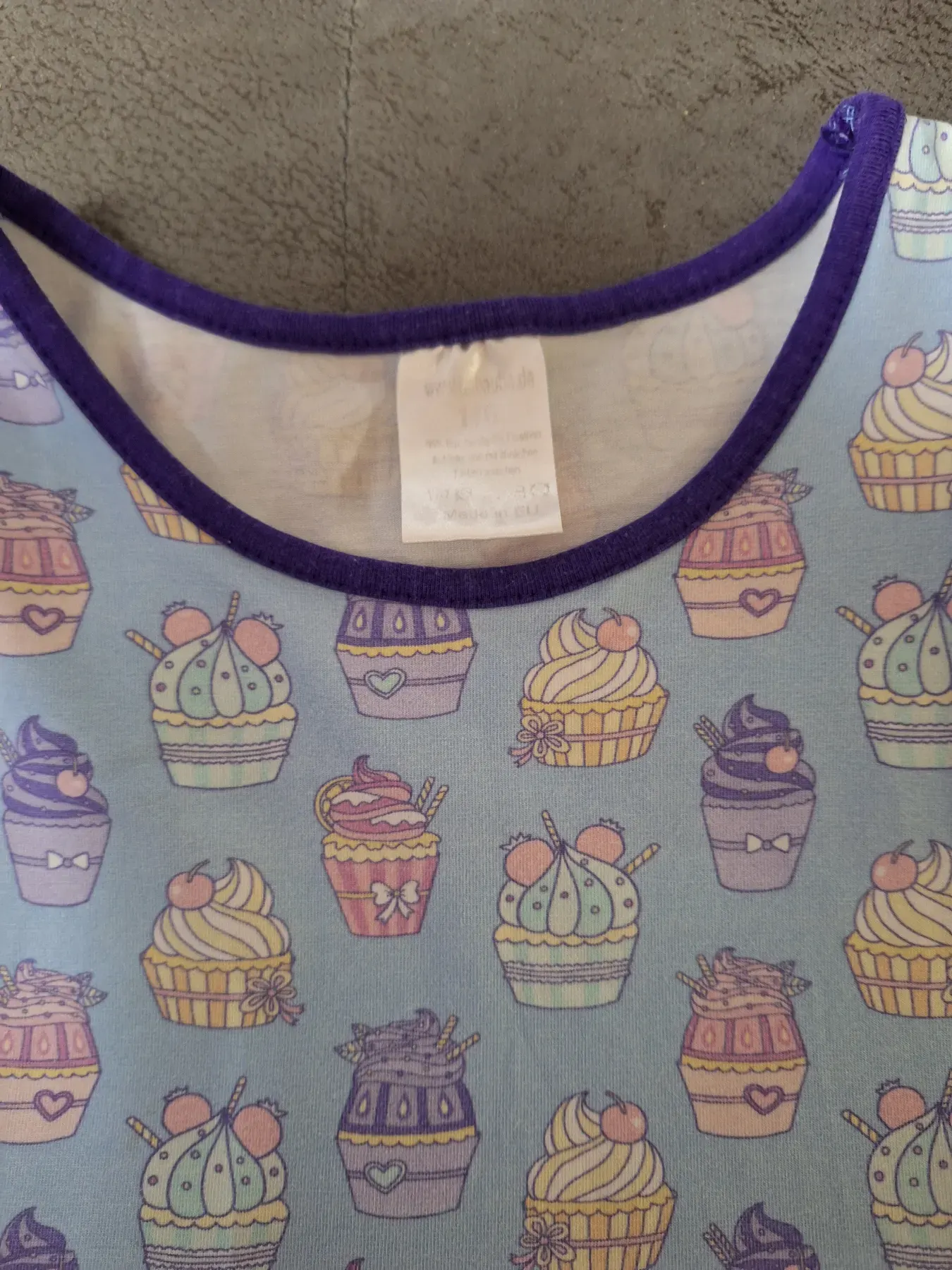 Babauba LMS Kleid Trägerkleid Cupcakes 116 (eher 110)