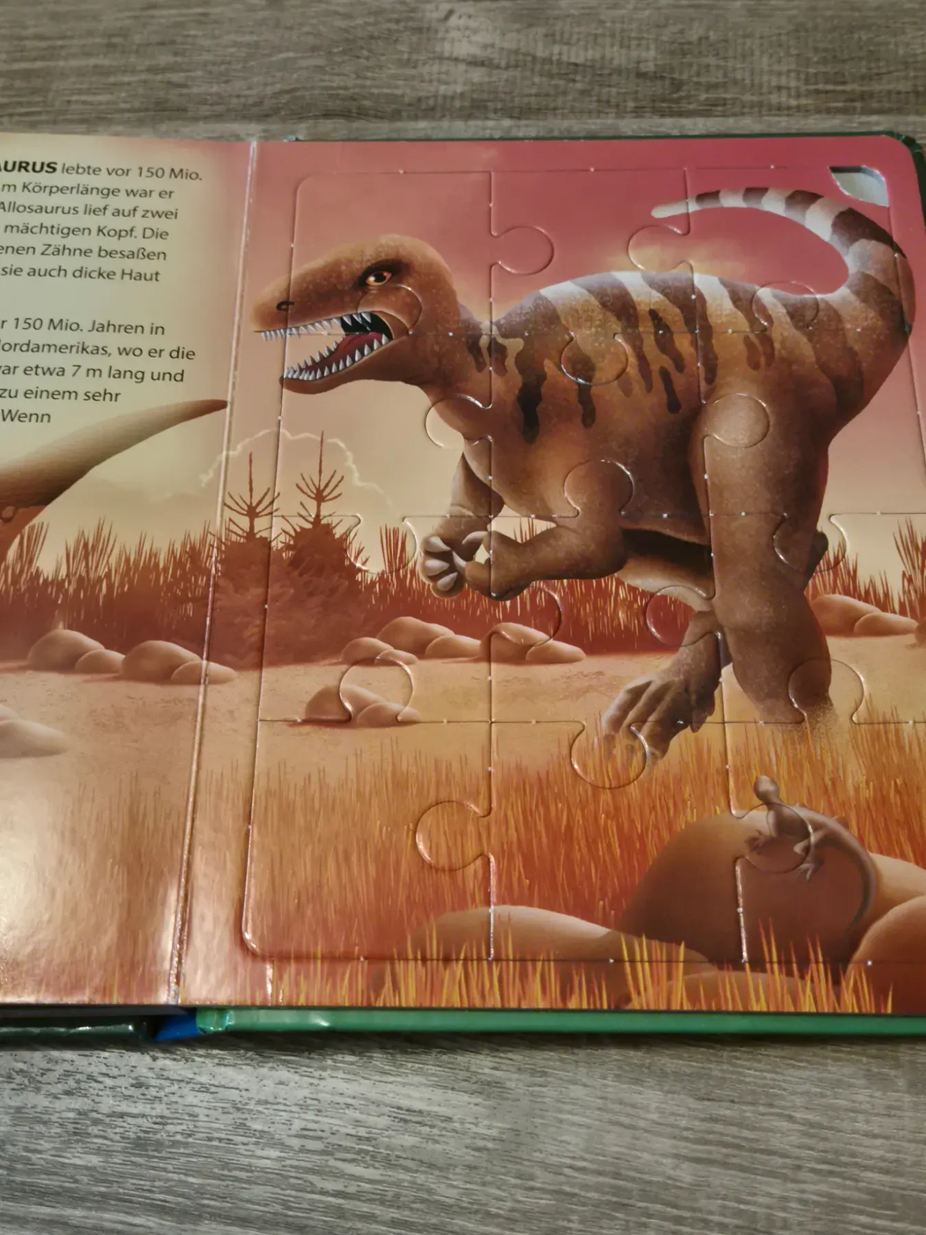 Puzzlebuch "Dinosaurier", 5 Puzzle, Trötsch Verlag