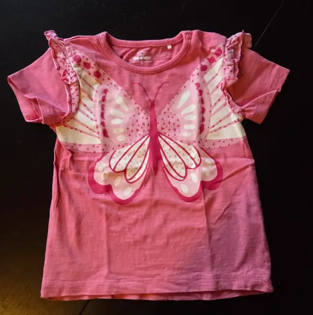 Süßes Schmetterlings-Shirt von Topomini (Gr. 86)