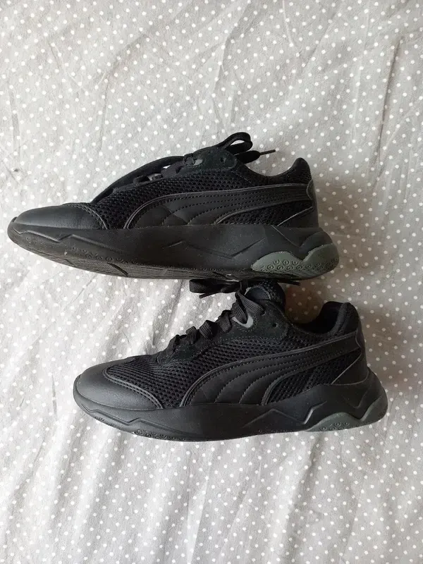 Puma Sport Sneaker Gr 38, Mädchen, Junge, Schuhe, Turnschuhe, Jogging, schwarz