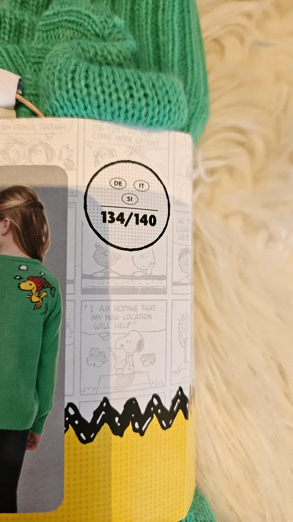 Neuer Pullover,  Snoopi, peanuts, 134-140