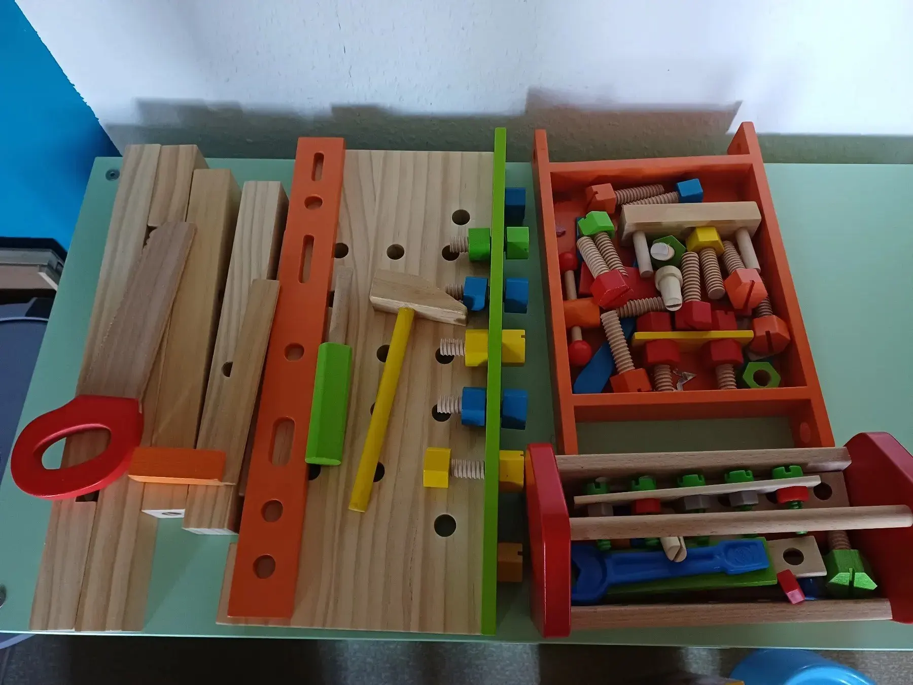 Werkbank, Werkzeug Holz