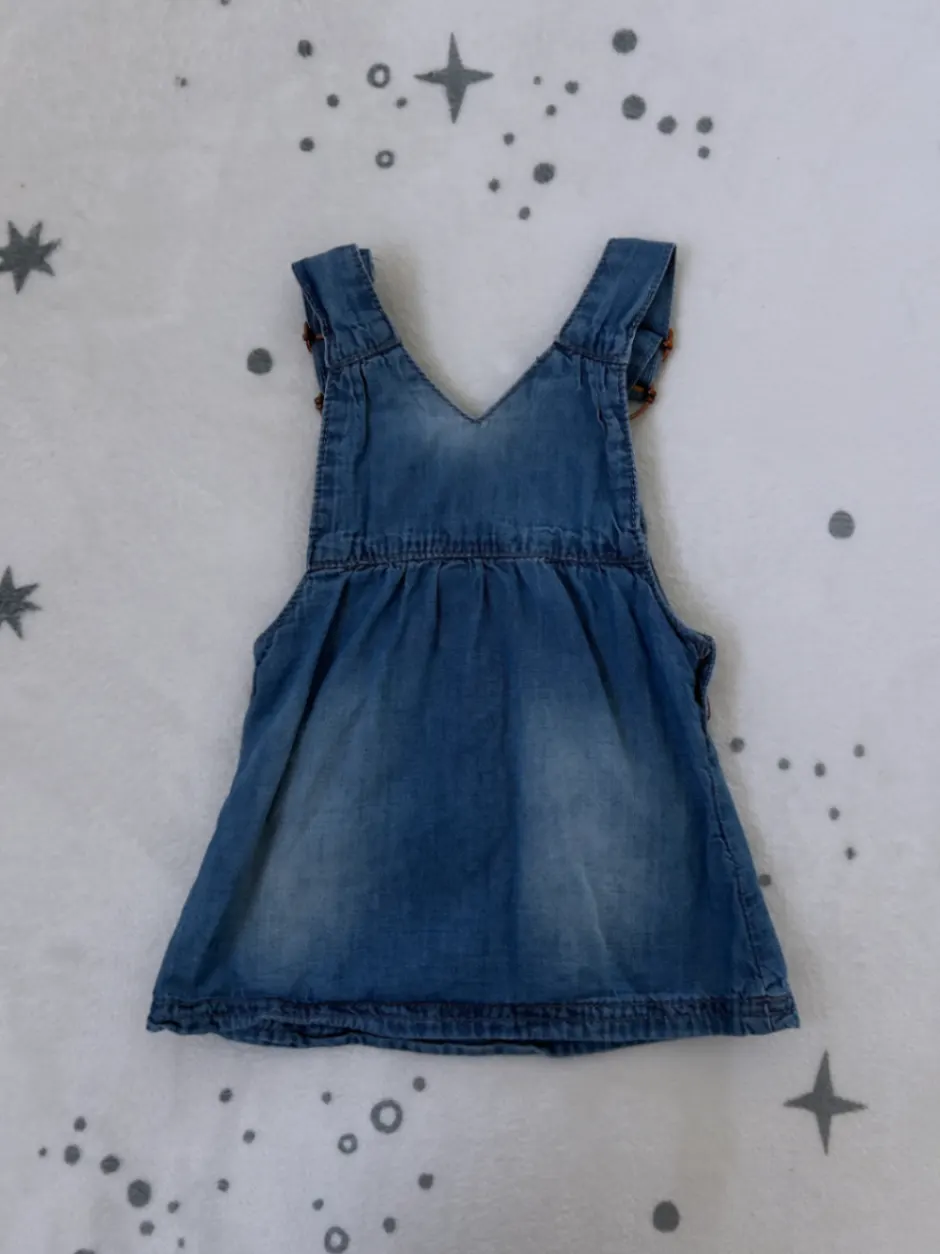 Topomini | Jeanskleid | Gr 68 | Latzkleid | Trägerkleid