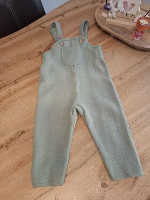 Latzhose Wollwalk Größe 80 Topomini