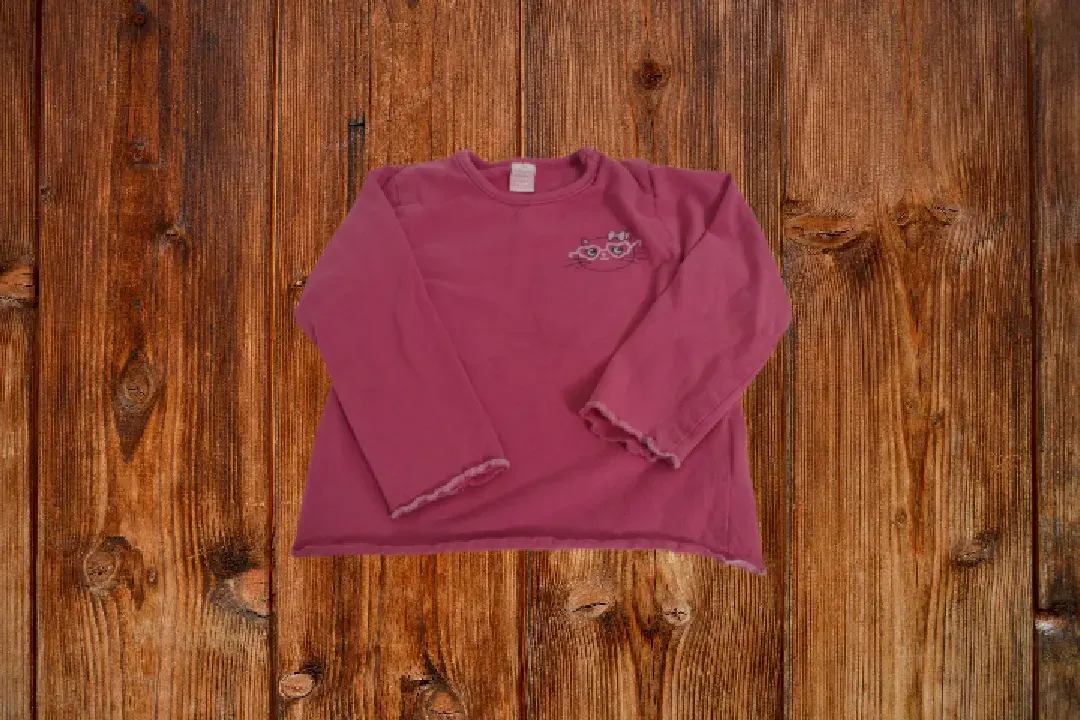 Langarmshirt/Longsleeve pink Katze 86 Dopodopo