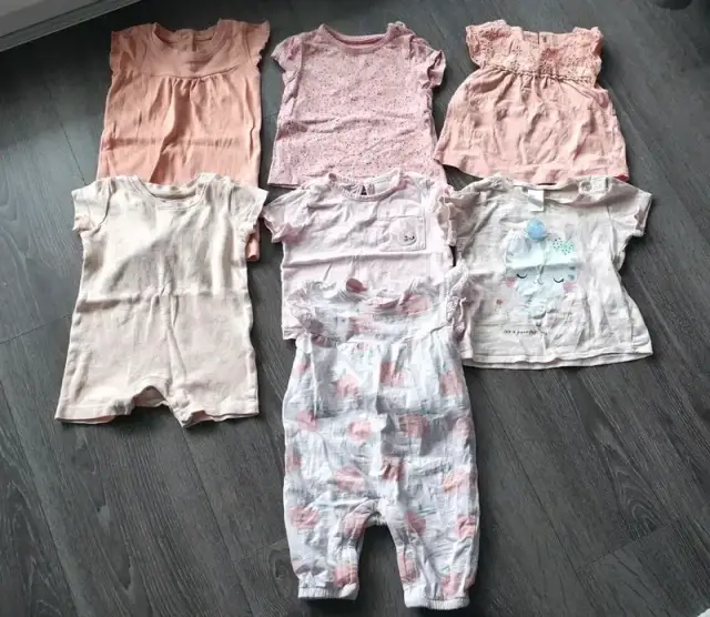 Sommerpaket Mädchen Größe 68 – H&M, C&A, Lupilu, Shirts & Jumpsuit