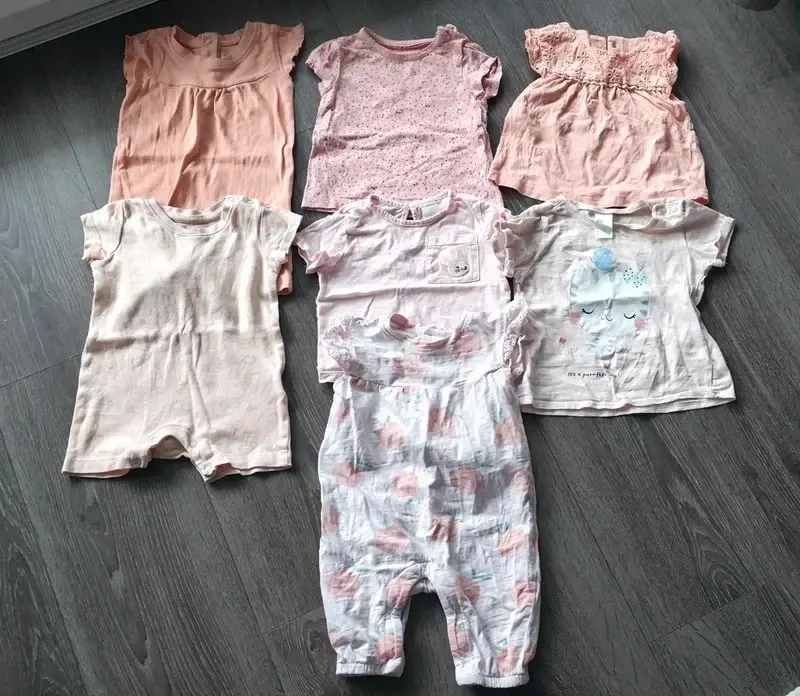 Sommerpaket Mädchen Größe 68 – H&M, C&A, Lupilu, Shirts & Jumpsuit