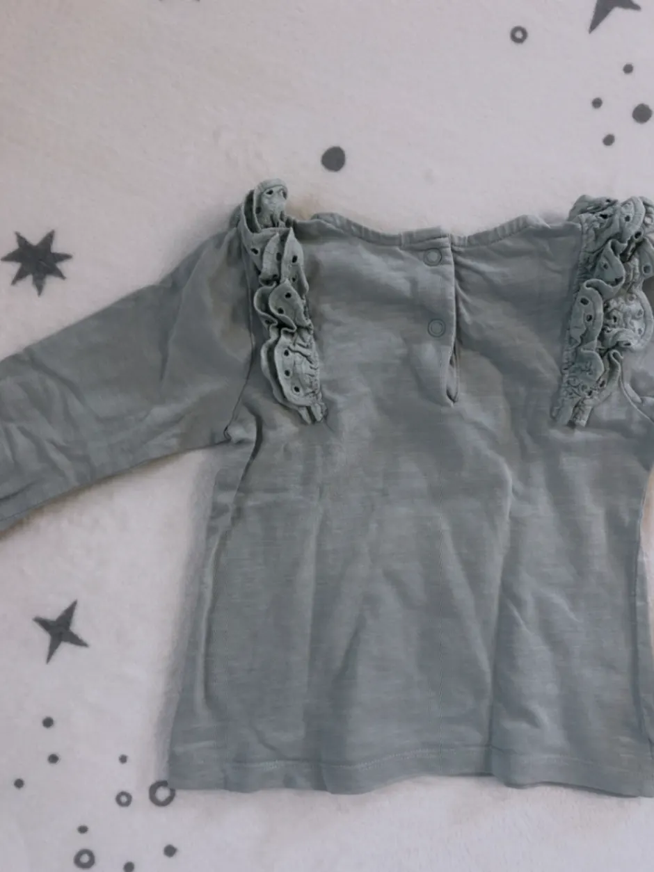 C&A Baby | Langarmshirt | Gr 80 | Salbei