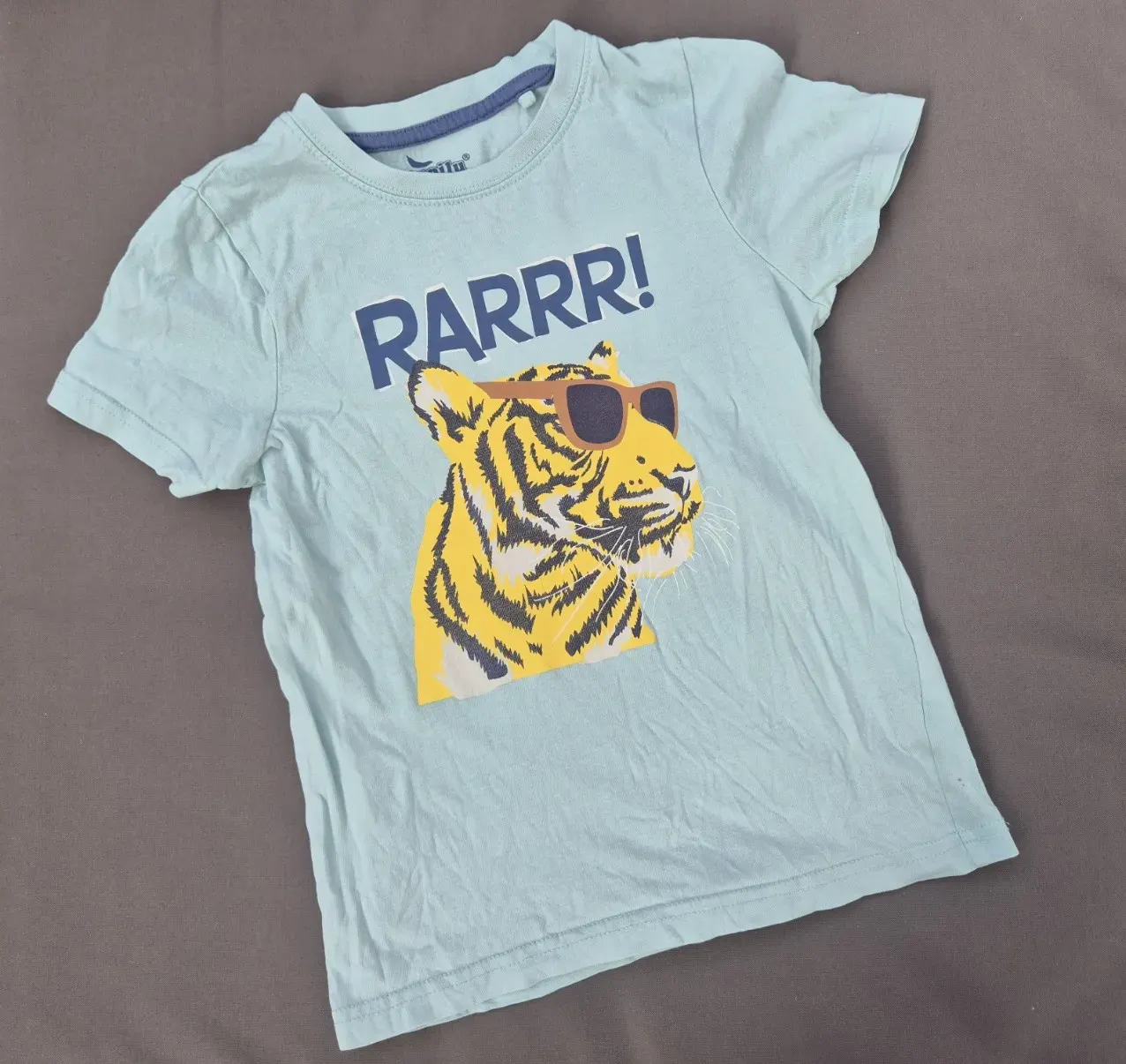 T-Shirt Shirt "Tiger", Jungen, Lupilu, Größe 110/116