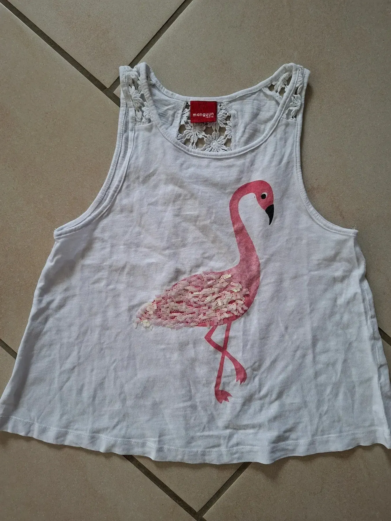 Flamingo Shirt mit Pailletten