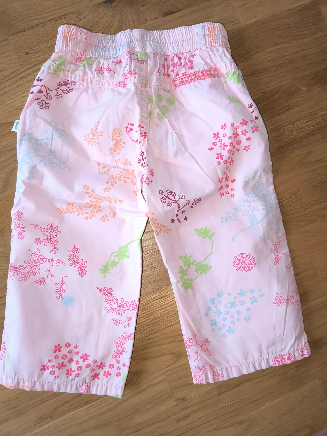 Sommerhose Hose Kanz Blumenmuster Gr.74