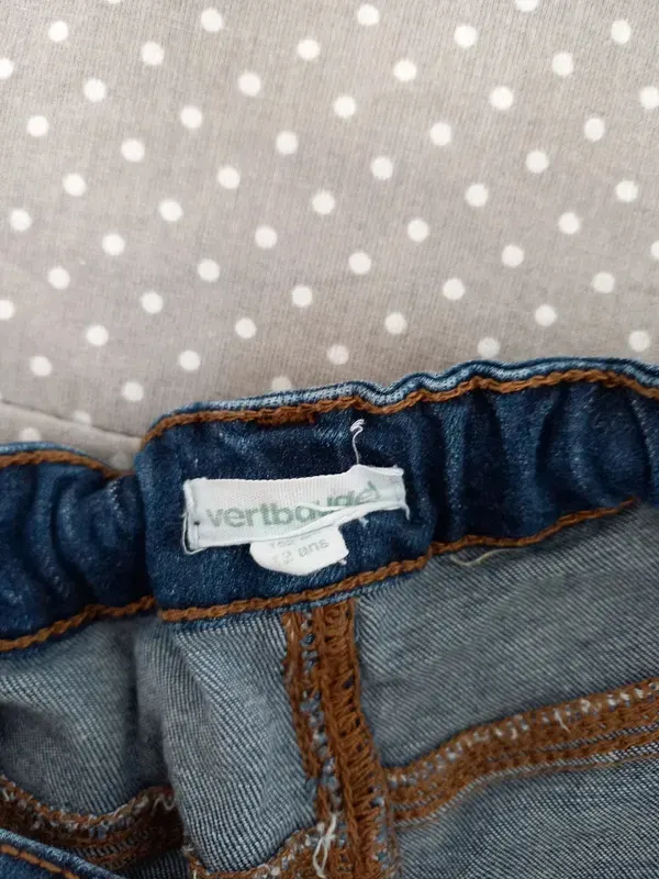 Vertbaudet Jeans Gr 152, Junge, slim, Elasthan, navy, blau, Hose