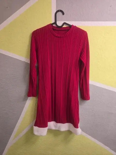 Kleid rot weiß Gr. 11-12Y