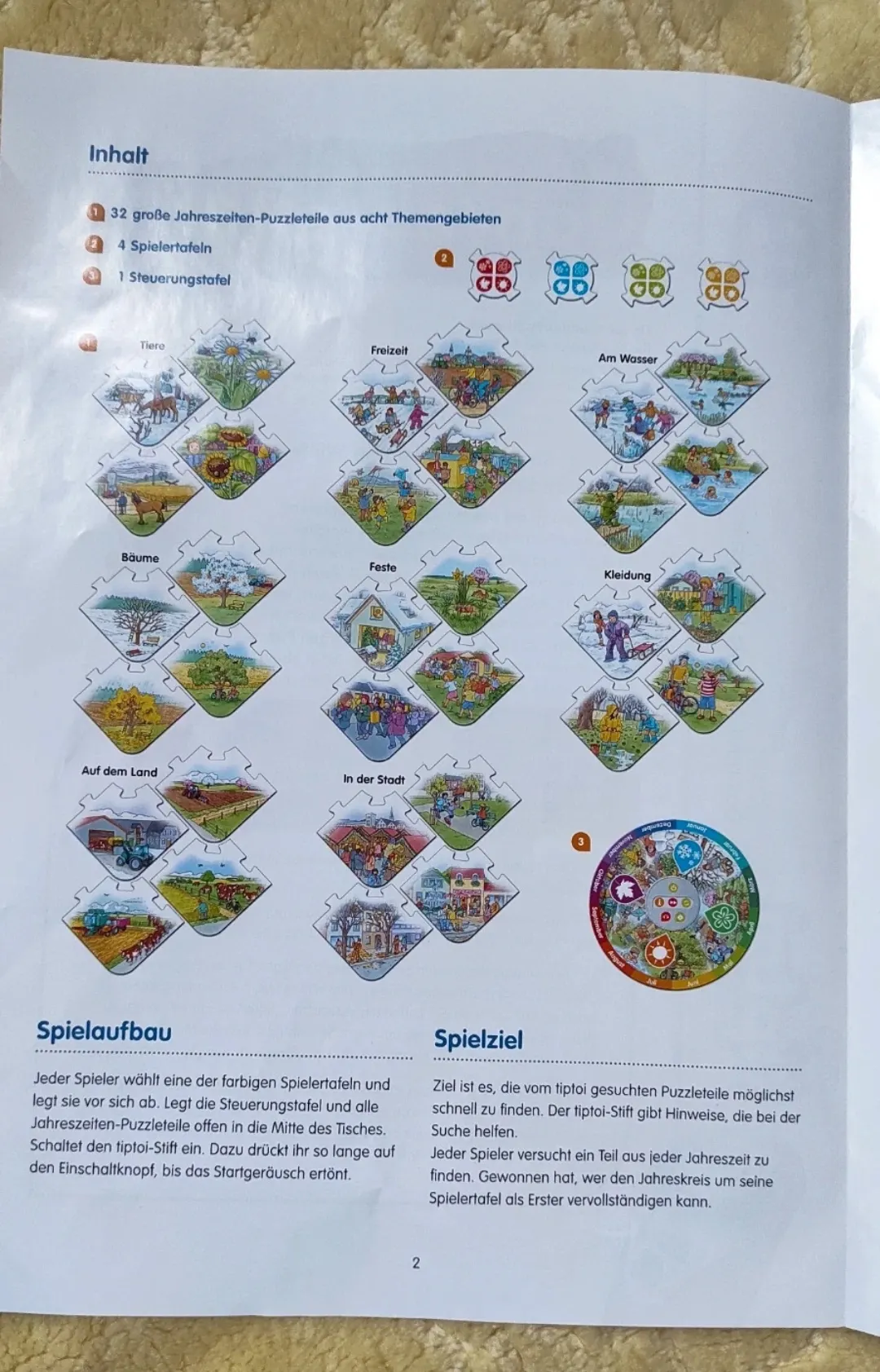 Tiptoi Spiel 🖍️"Reise durch die Jahreszeiten"