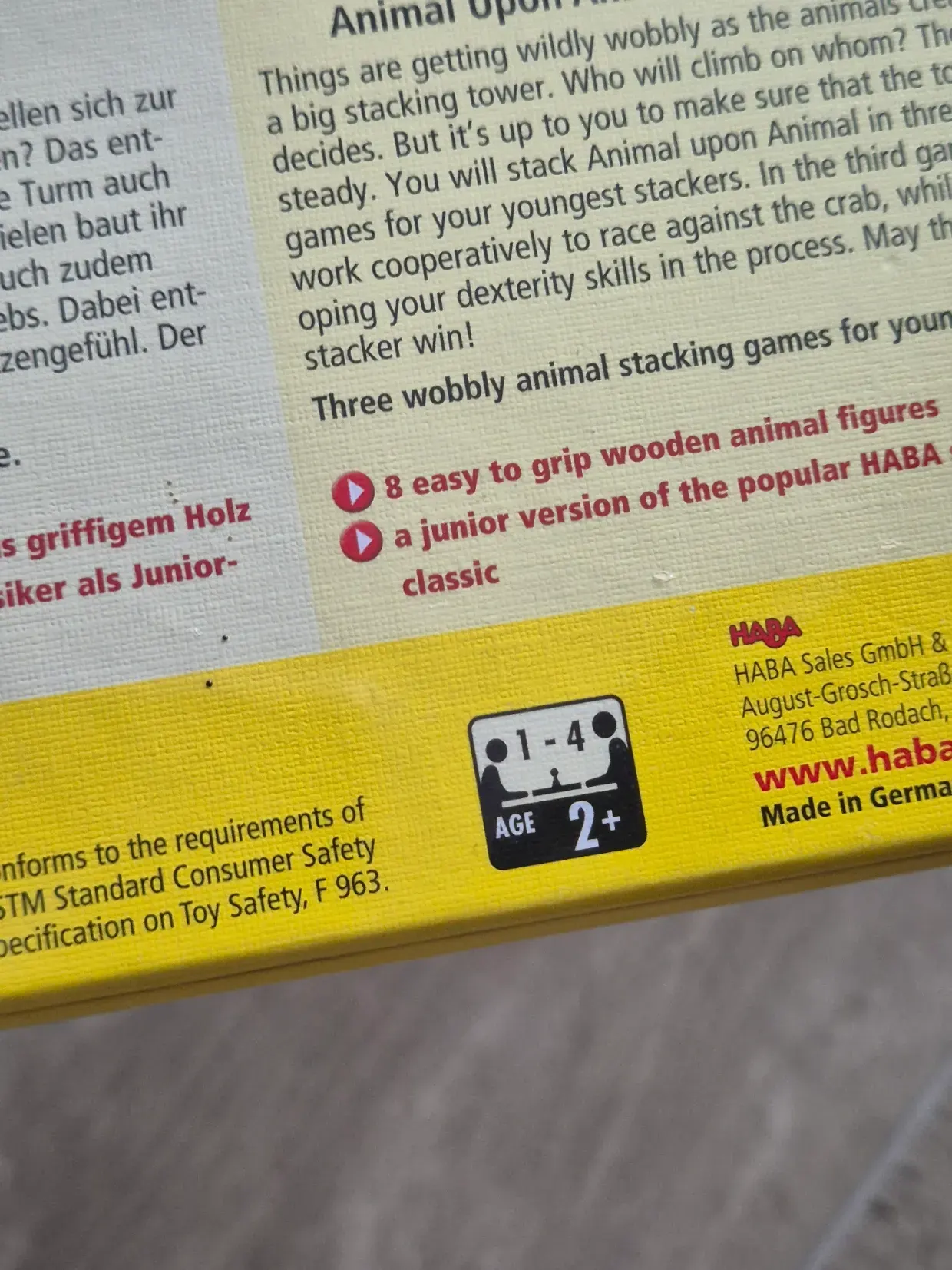 NEU Spiel - HABA - Tier auf Tier Junior