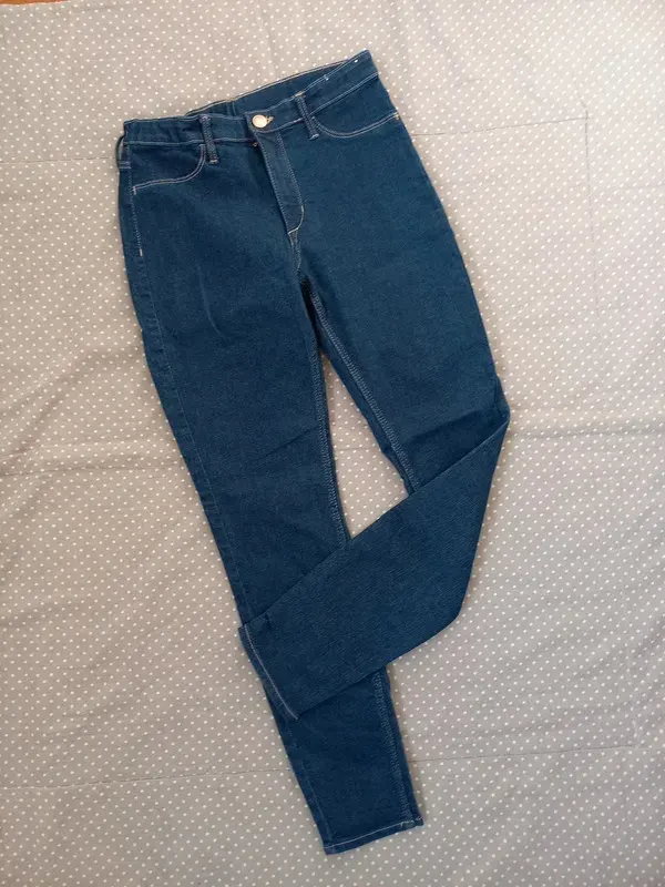 H&M Jeans Gr 152 Mädchen, Skinny Fit, Hose, neu! navy, blau