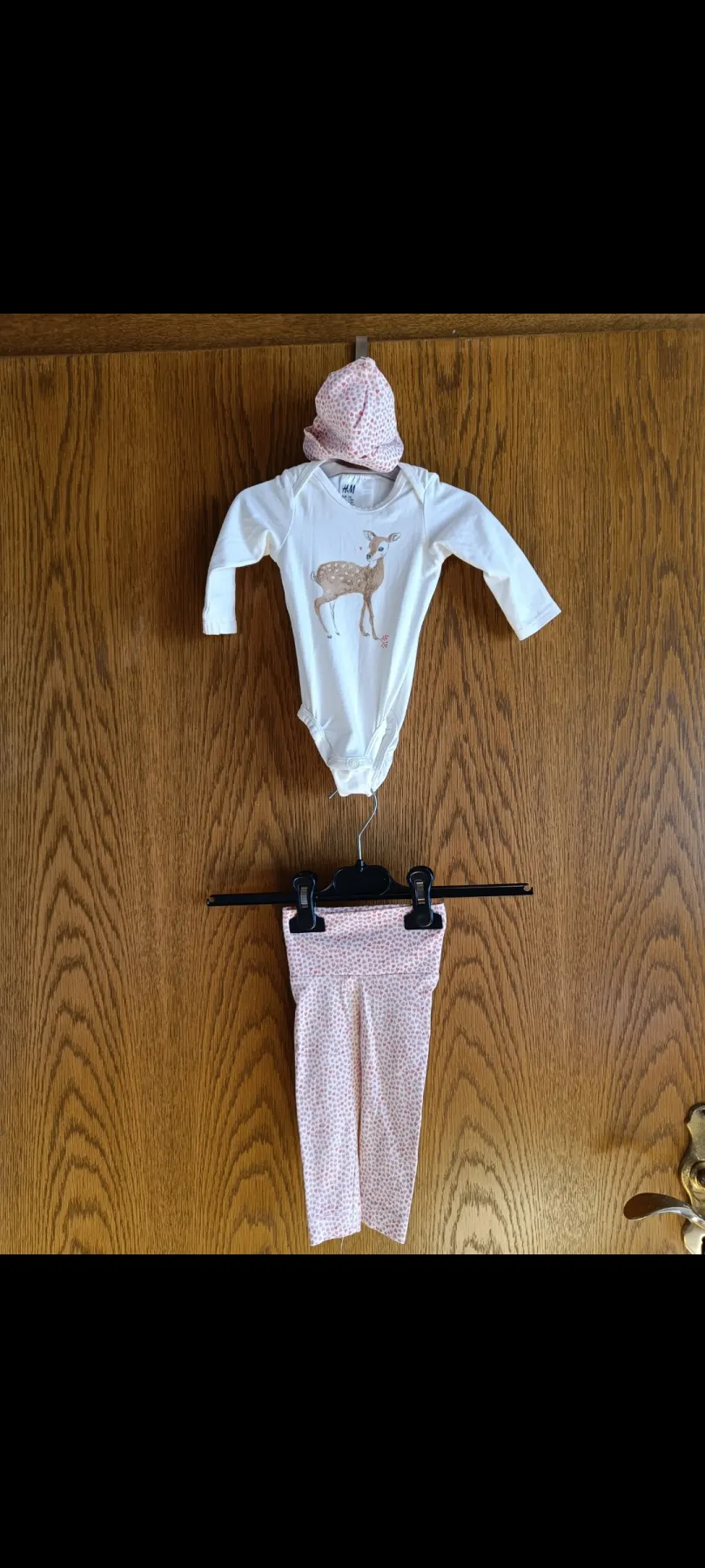 Langarm Body + Hose & Mütze H&M Größe 56 Super Zustand