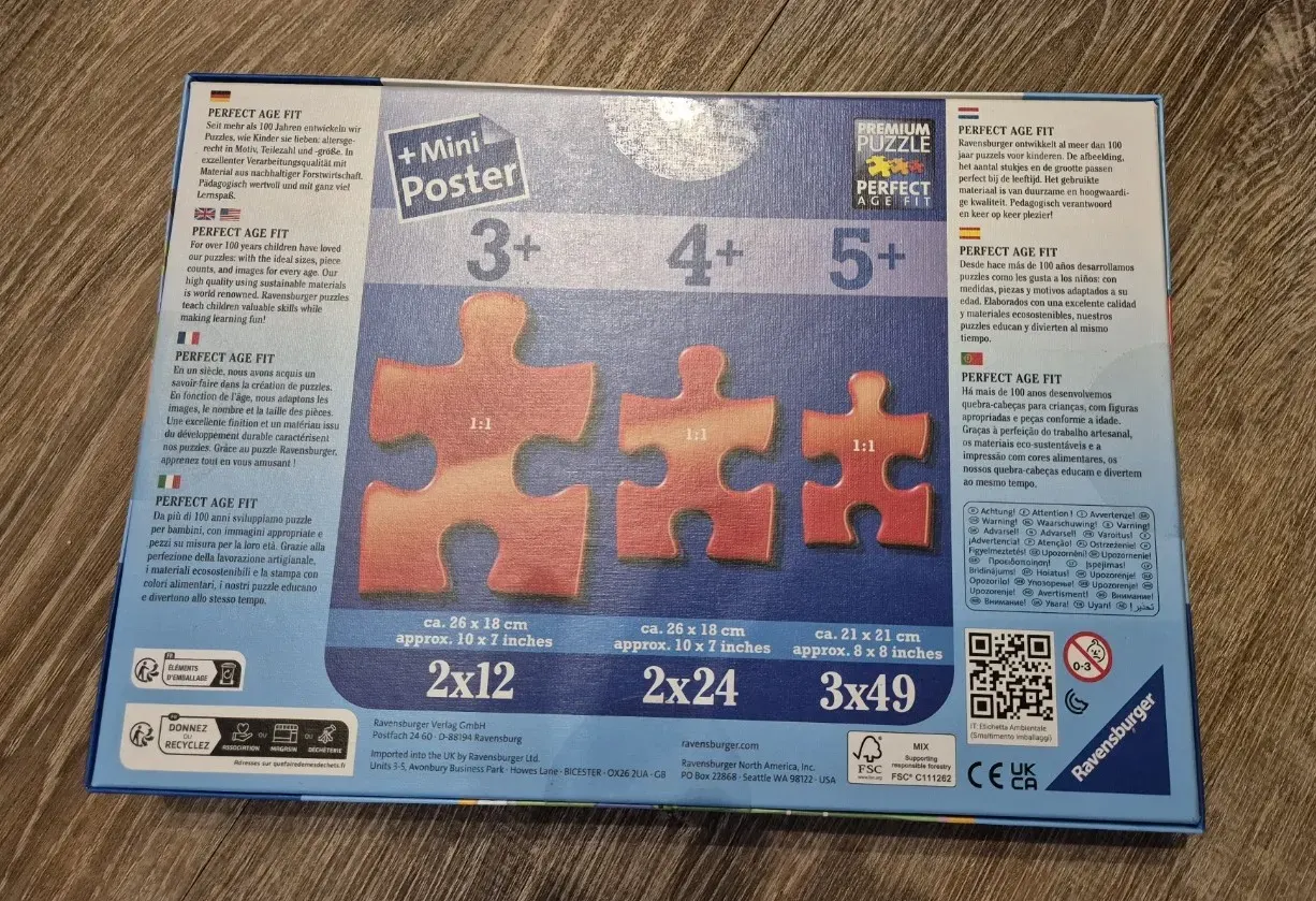 NEU - Peppa Wutz Puzzle, Ravensburger, 3x49 Teile