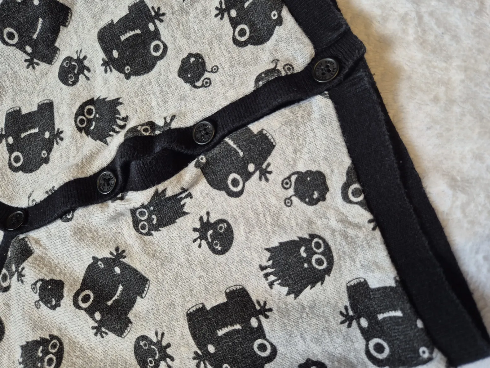 Strickjacke "Monster", Jungen, Größe 74, H&M