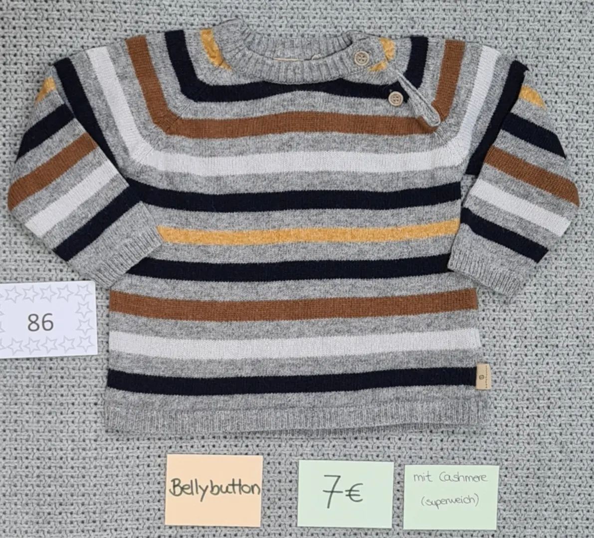 Bellybutton Pullover mit Cashmere gestreift