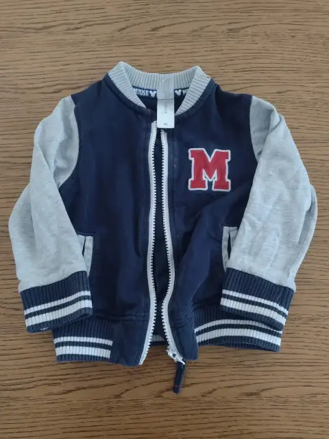 Übergangsjacke grau-blau Mickie Mouse Baseball 80 CA