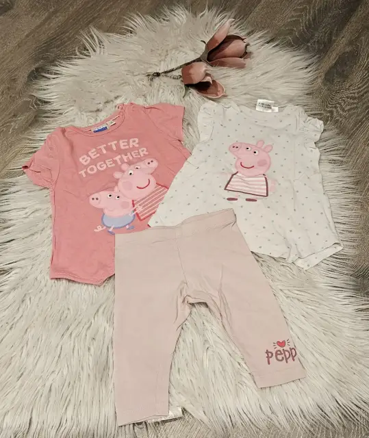 3-teiliges Mädchen Sommerset Peppa Wutz Gr. 74