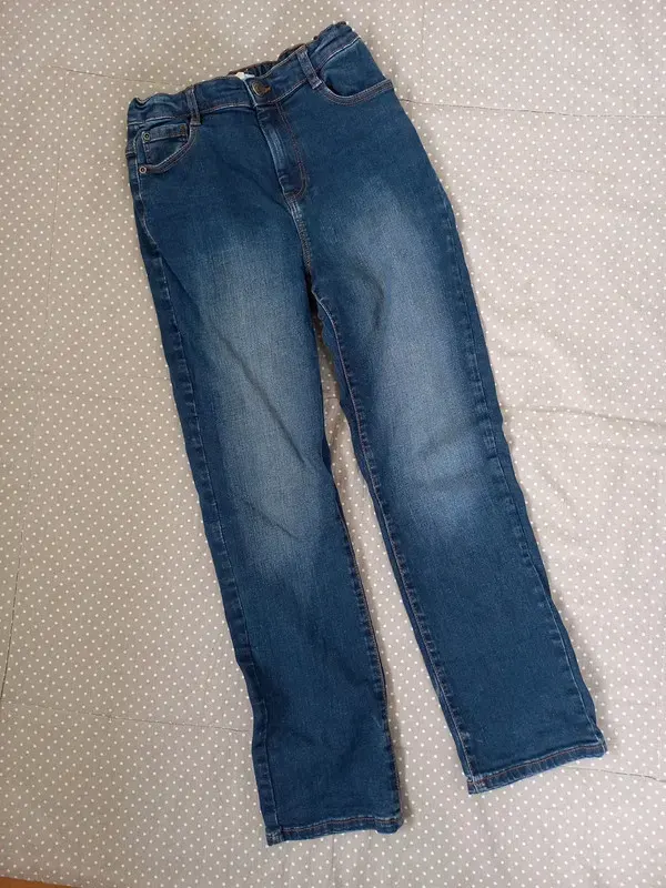 Vertbaudet Jeans Gr 152, Junge, slim, Elasthan, navy, blau, Hose