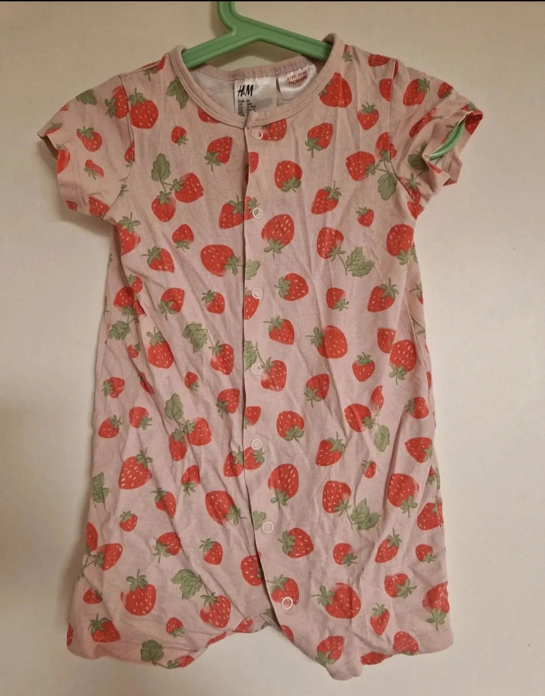 Sommer Strampler Kurzer Einteiler Erdbeere Strawberry