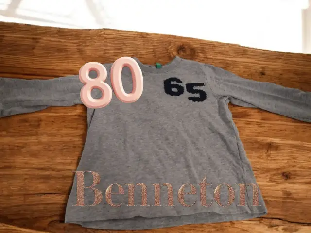 Longsleeve grau 65 Benetton