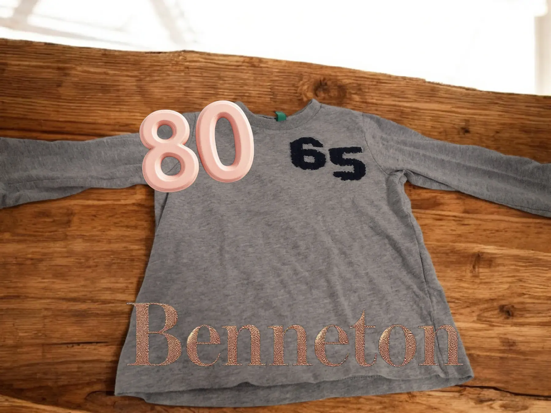 Longsleeve grau 65 Benetton