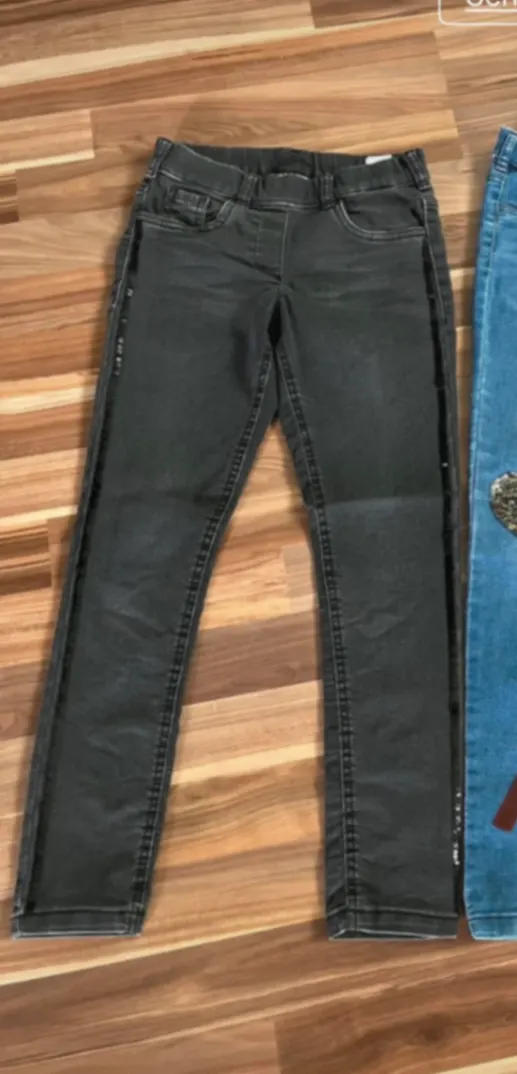 Jeans Jeggings, Wendepailletten Gr. 134