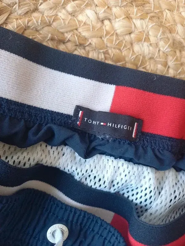 Tommy Hilfiger Badehose Gr 134/140 Junge, Badeshorts, Shorts, navy, Sommer, Bademode
