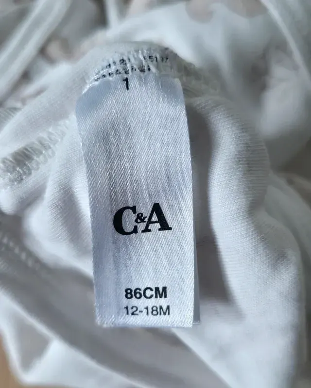 5er Set C&A Kurzarmbodies Mädchen rosa, lila, Punkte Größe 86