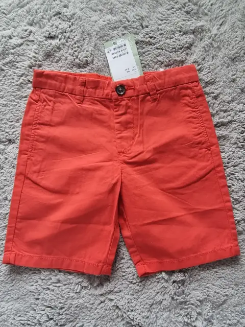 #172 korallrote Chino Sommer Shorts h&m gr. 110
