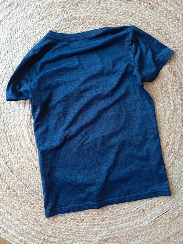 Yigga Sport Shirt Gr 146/152 Junge, grau, navy, Kurzarm