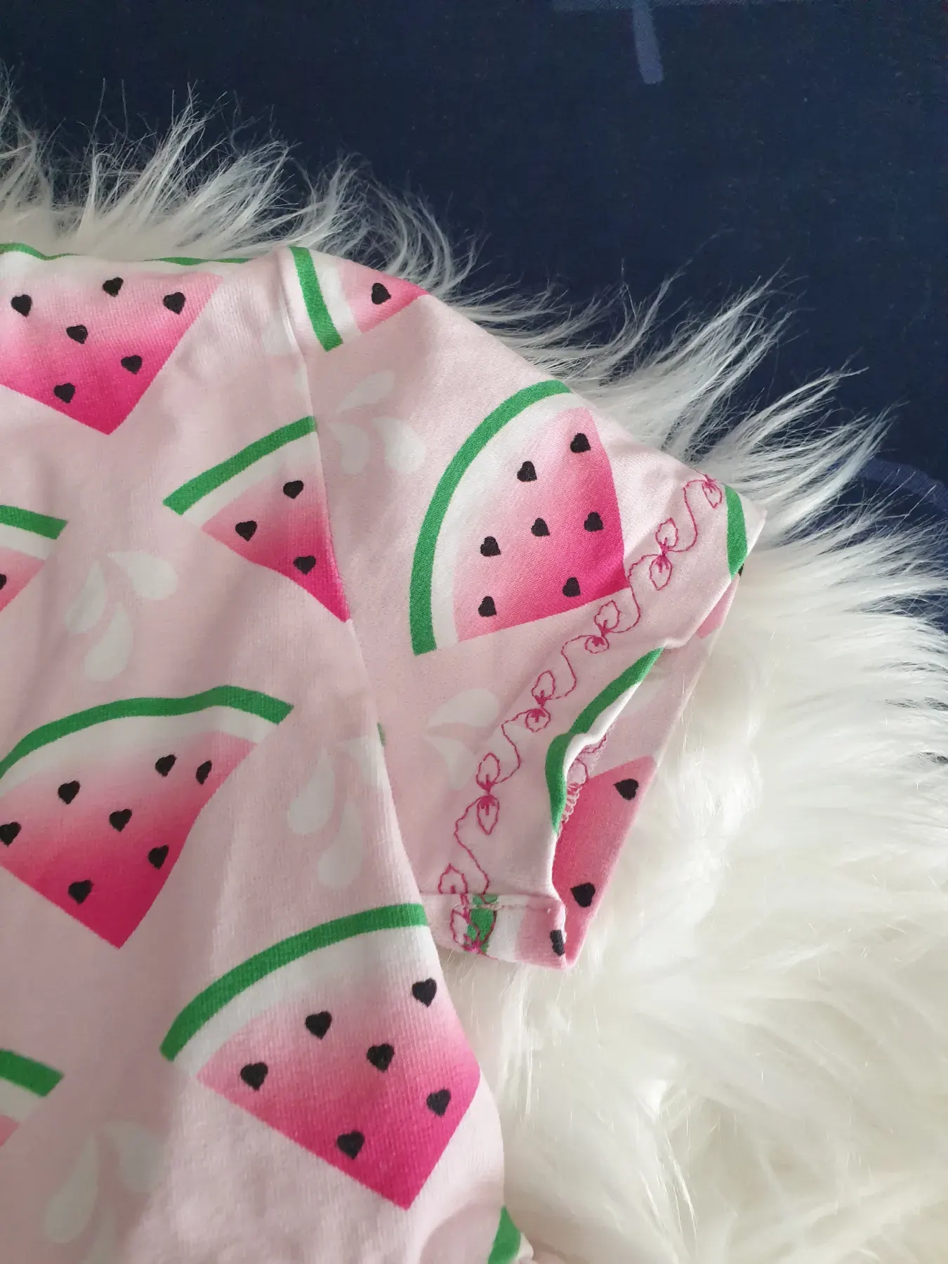 Sommerkleid handmademit Melonen - Gr. 98