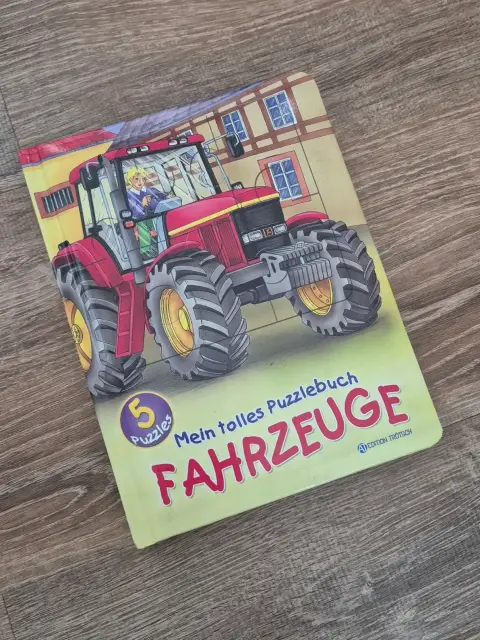 Puzzlebuch "Fahrzeuge", 5 Puzzle, Edition Trötsch