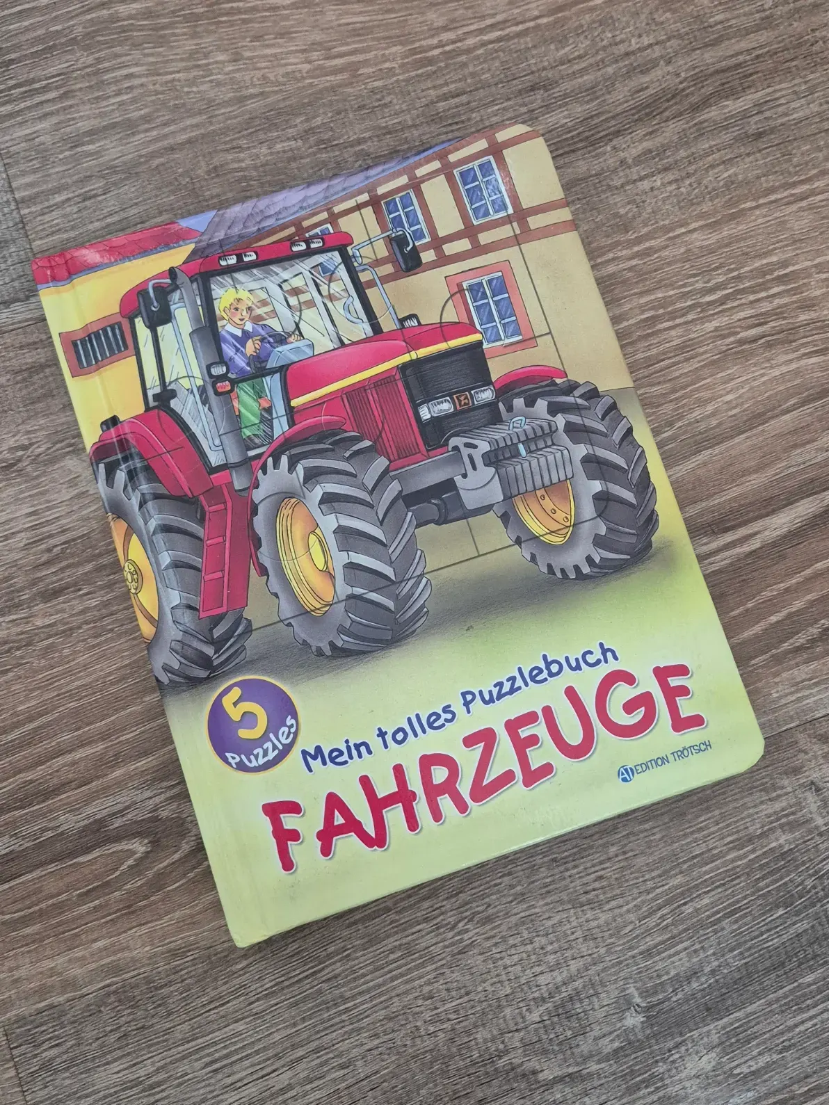 Puzzlebuch "Fahrzeuge", 5 Puzzle, Edition Trötsch