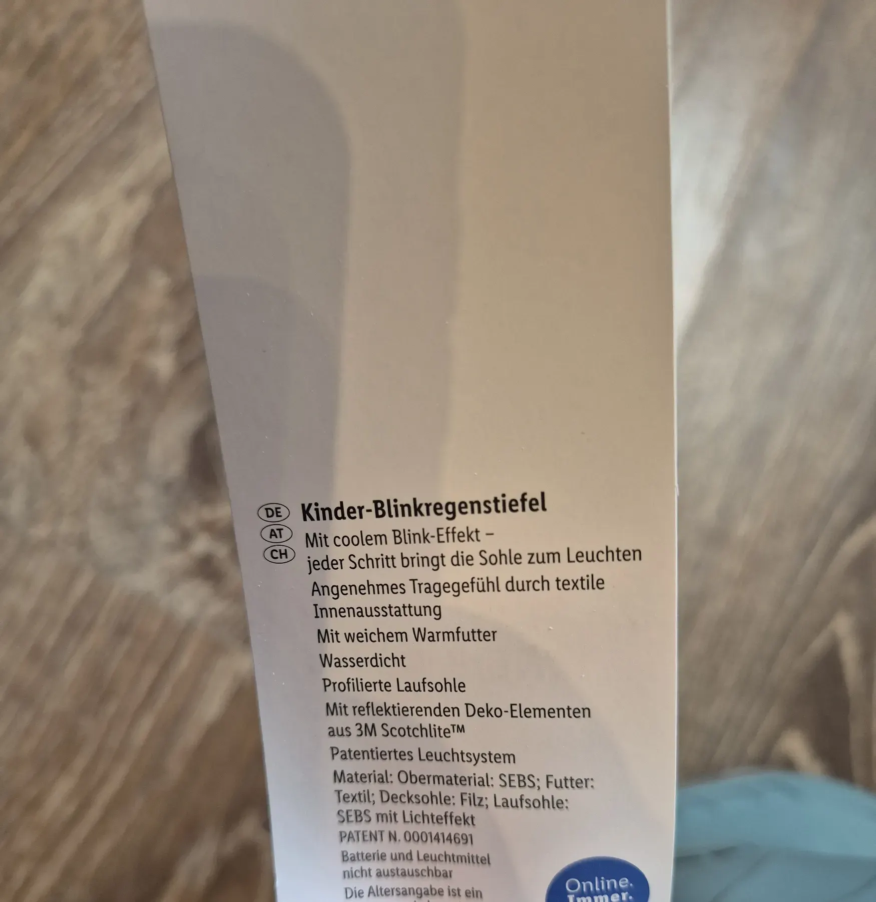 Neu - Regenstiefel mit Licht, gefüttert, Kinder, Lupilu, Größe 25