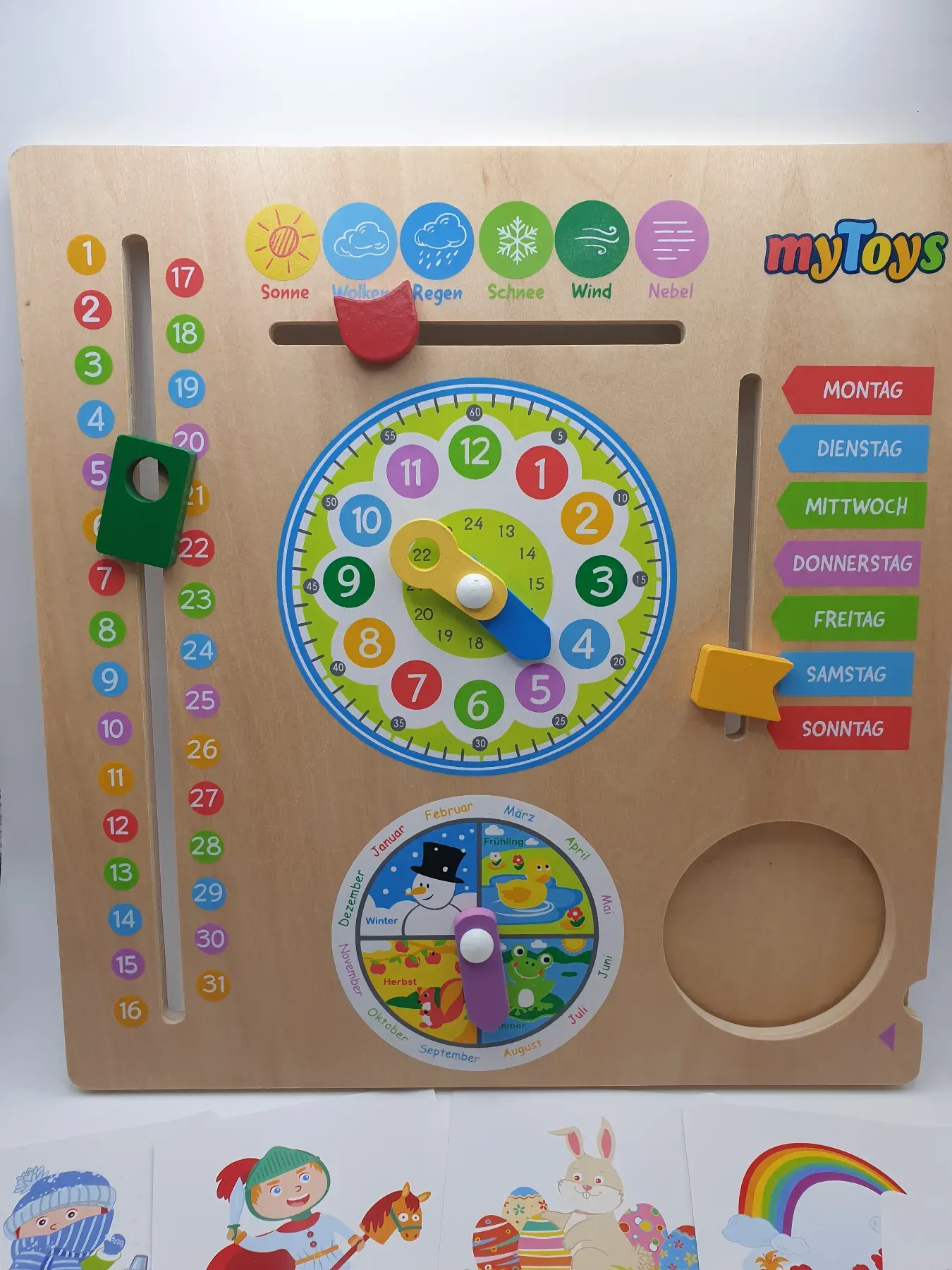 myToys Kalenderuhr aus Holz
