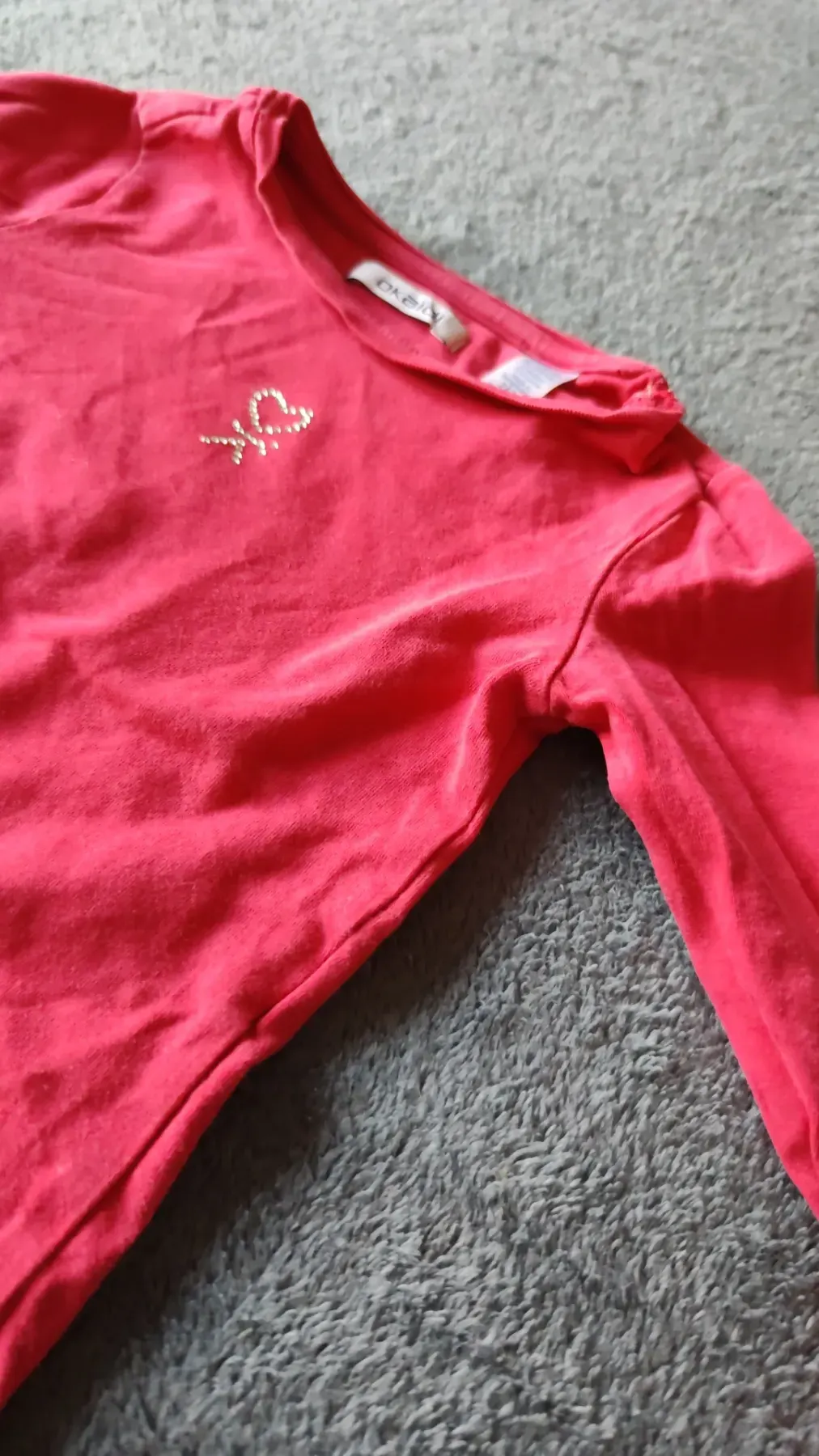 okaidi Langarmshirt mit herzmotiv