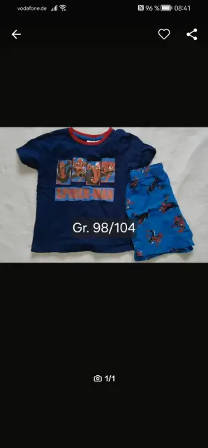 Spiderman Sommer set gr. 98 /104