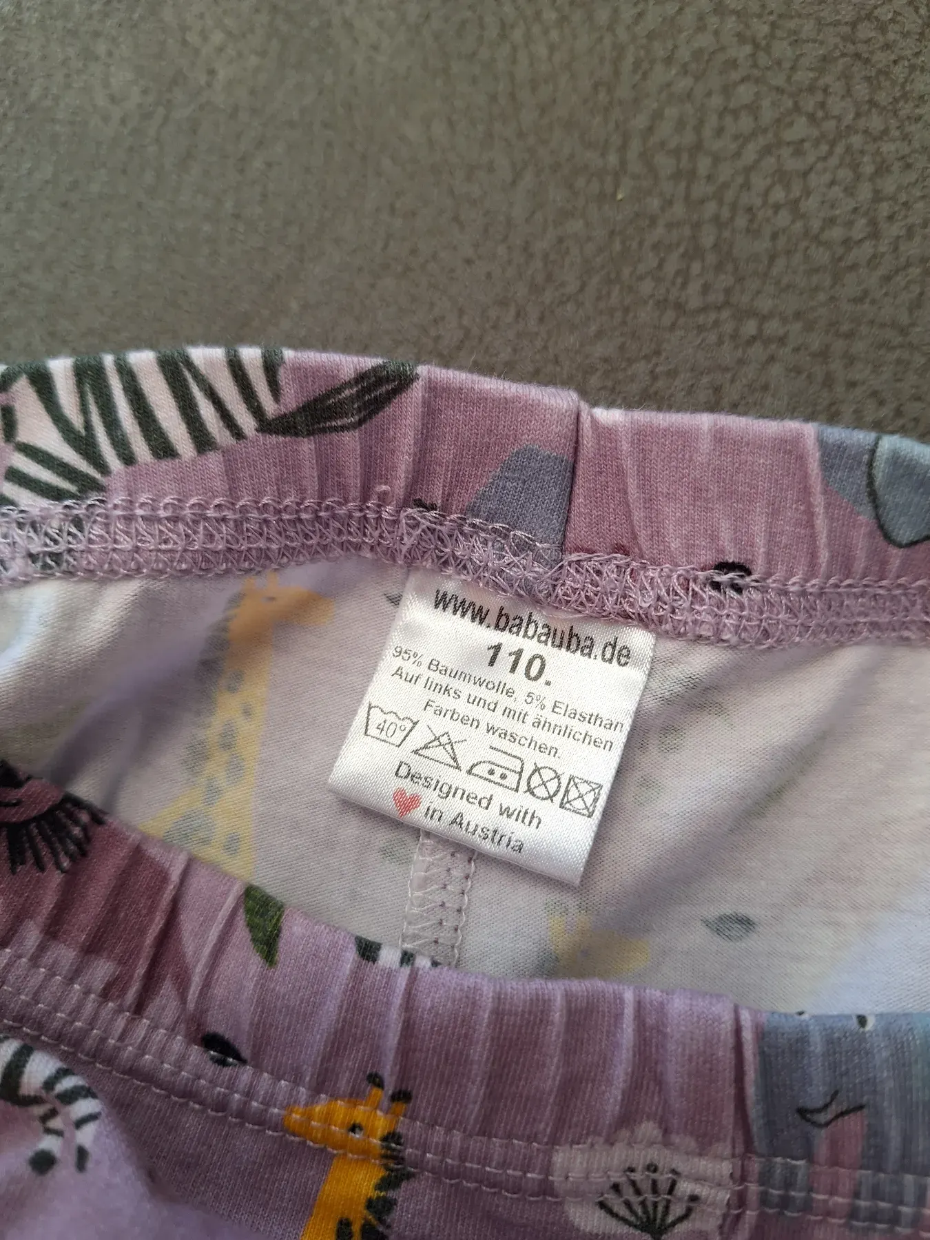 Babauba Skinny Pants Leggings lang Safari