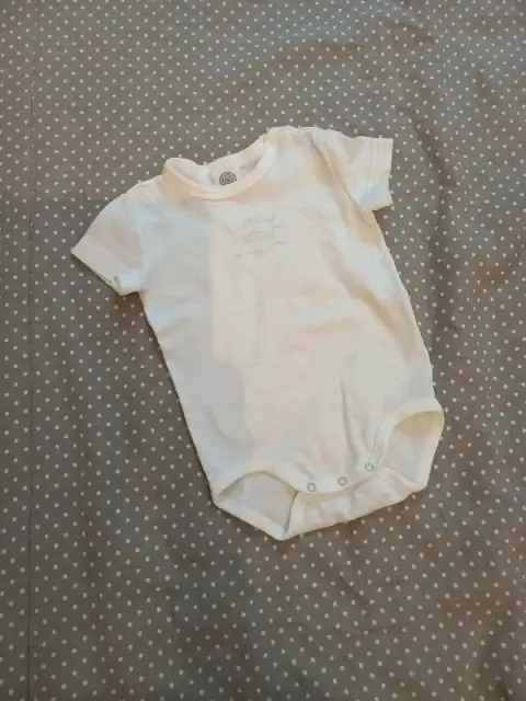 Sanetta Einteiler Gr 62, Baby, Body, Junge, One Piece, Kurzarm, blau, weiss, Ringel