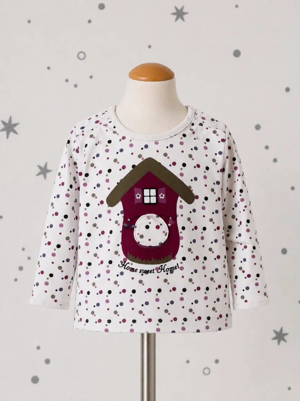 Topomini | Gr 68 | Langarmshirt | Pullover | Gepunktet