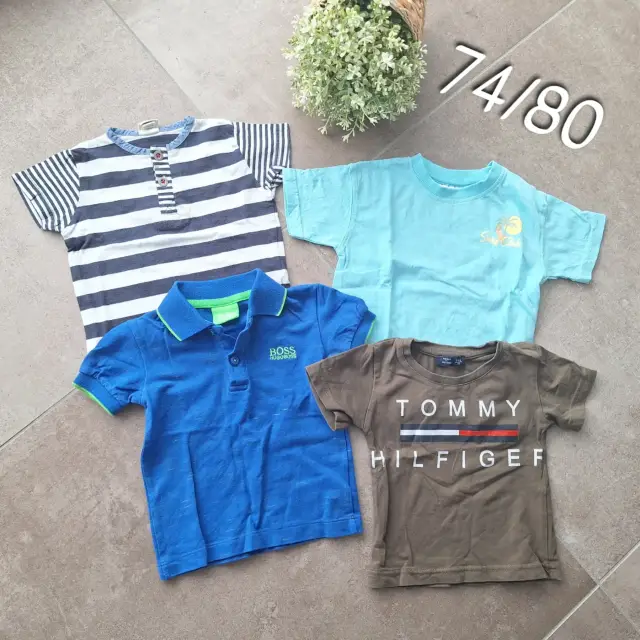 4x T-Shirts Junge 74/80
