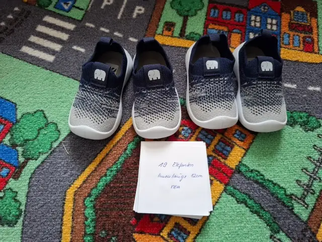 Lauflernschuhe Slippers Elefanten set
