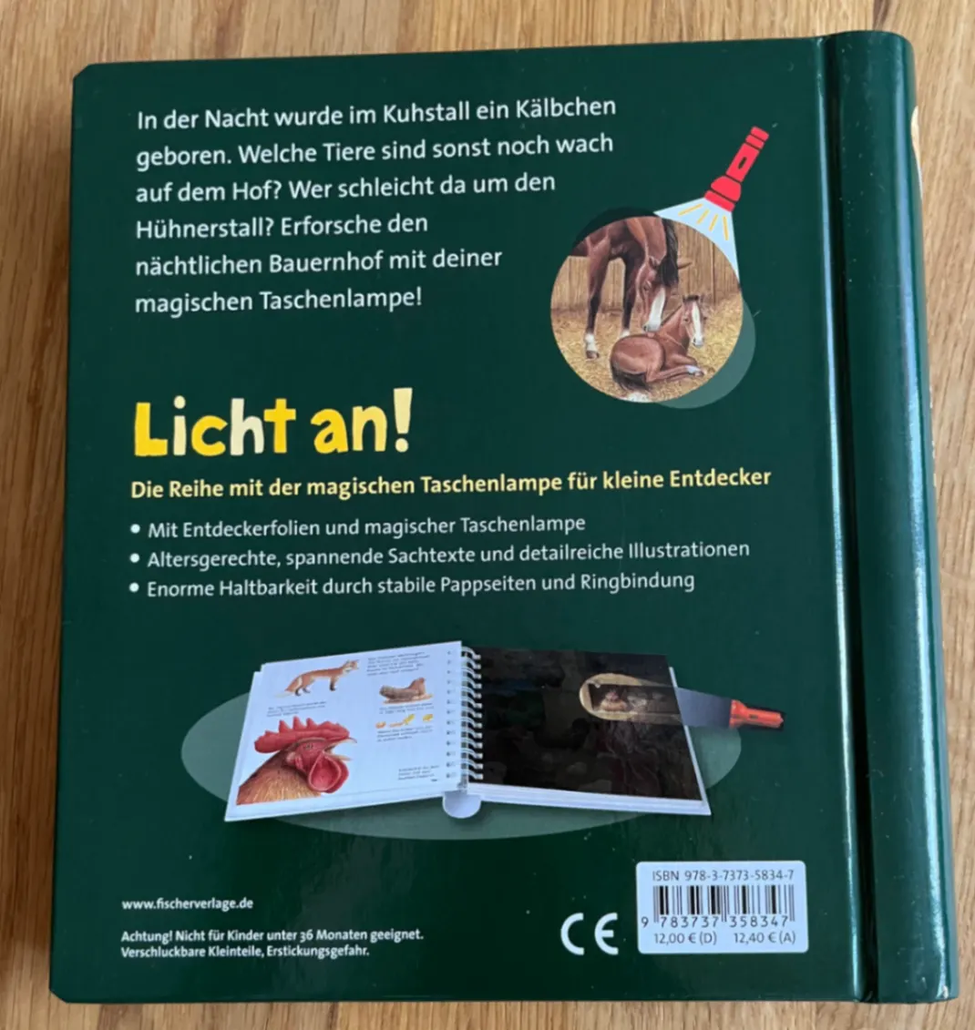 💡 Licht an! 💡Nachts auf dem Bauernhof - Sauerländer Verlag