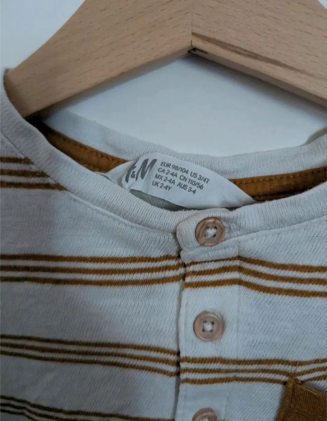 Langarmshirt mit Knöpfen H&M